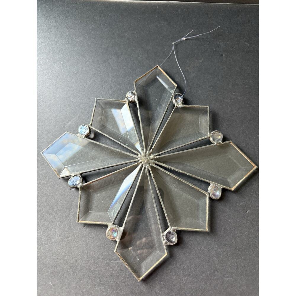 Beveled Glass Handcrafted Prism Suncatcher Clear Artisan Window Decor 9” - Picture 3 of 6